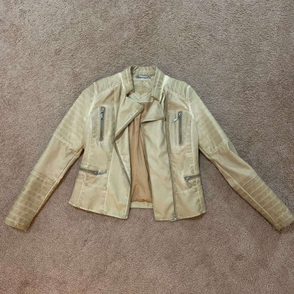 Jou Jou Faux Leather Moto Jacket - New w/o tags